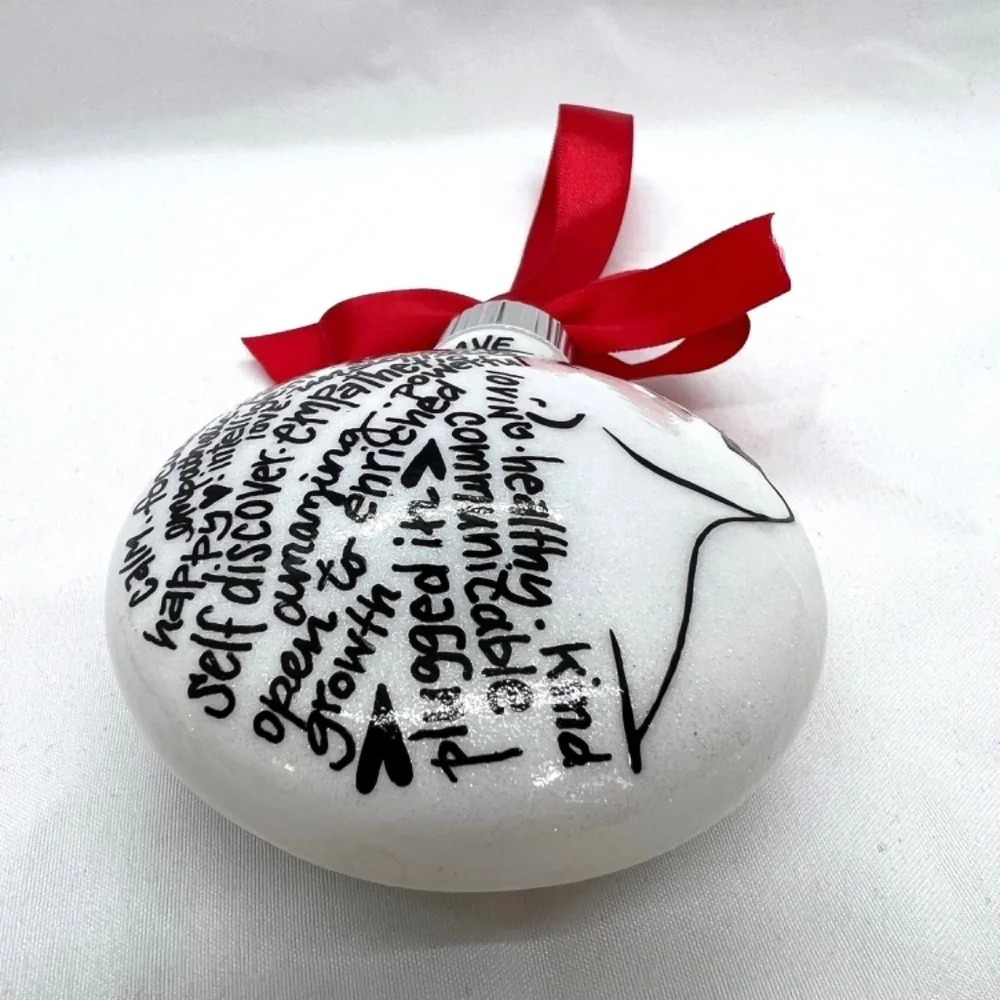 Christmas Ornament: Words of Affirmation – Spread Positivity and Holiday Cheer!
